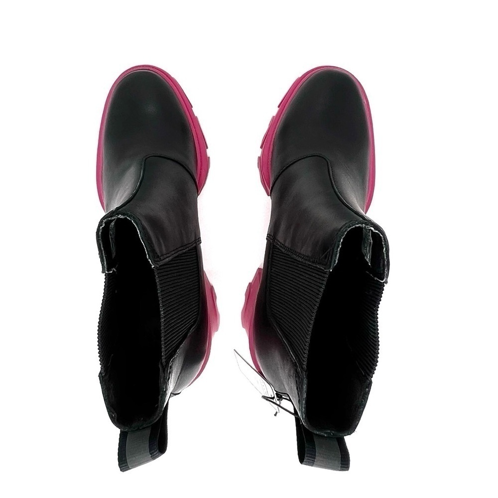 Sorel Brex Waterproof Chelsea Ankle Boots Size 6 Platform Black Pink New NWT - Picture 9 of 10